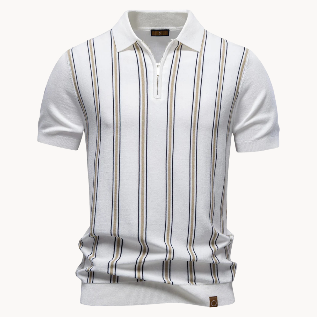 Enrico | Verfijnde Zip Polo