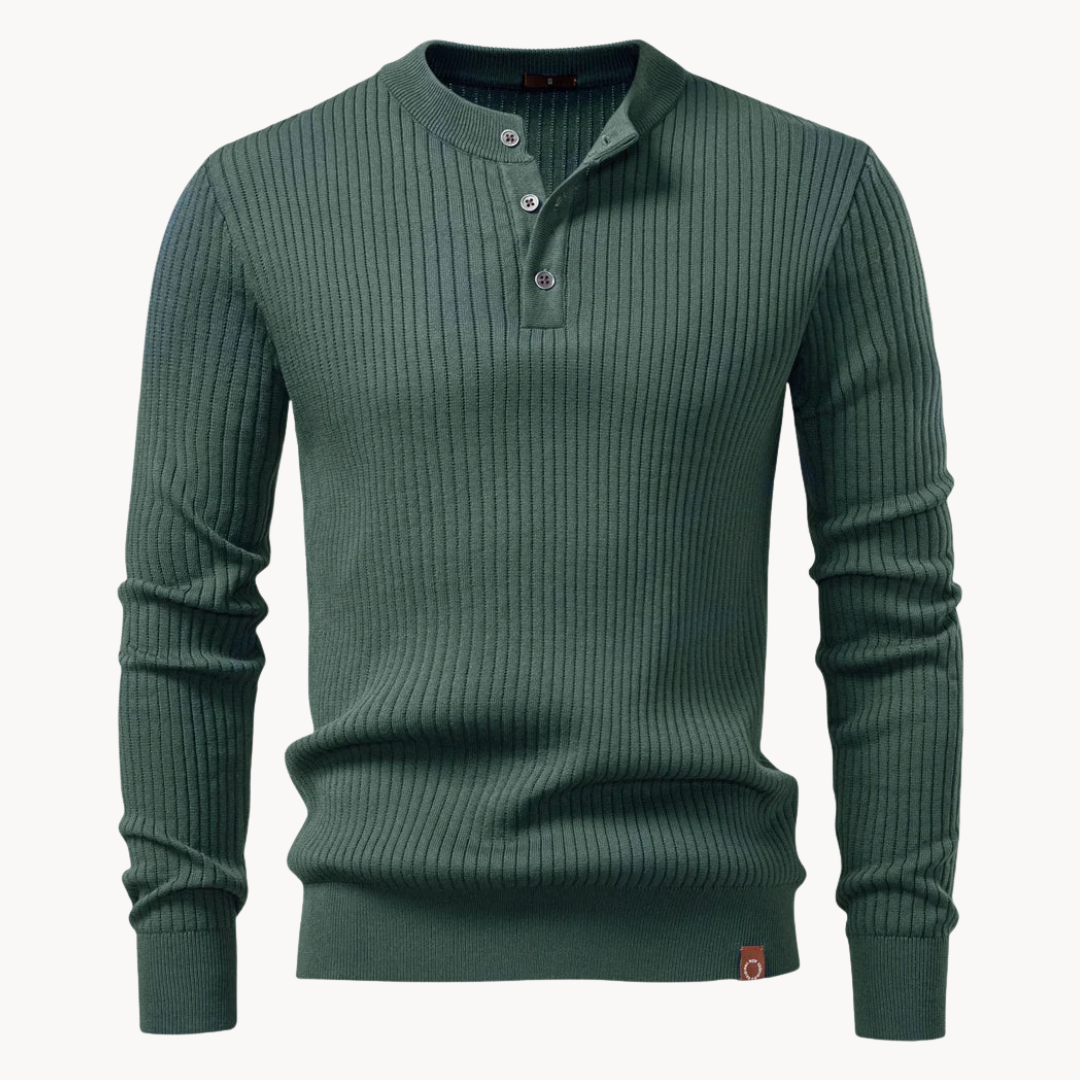 Zalecta | Geribde Henley Shirt