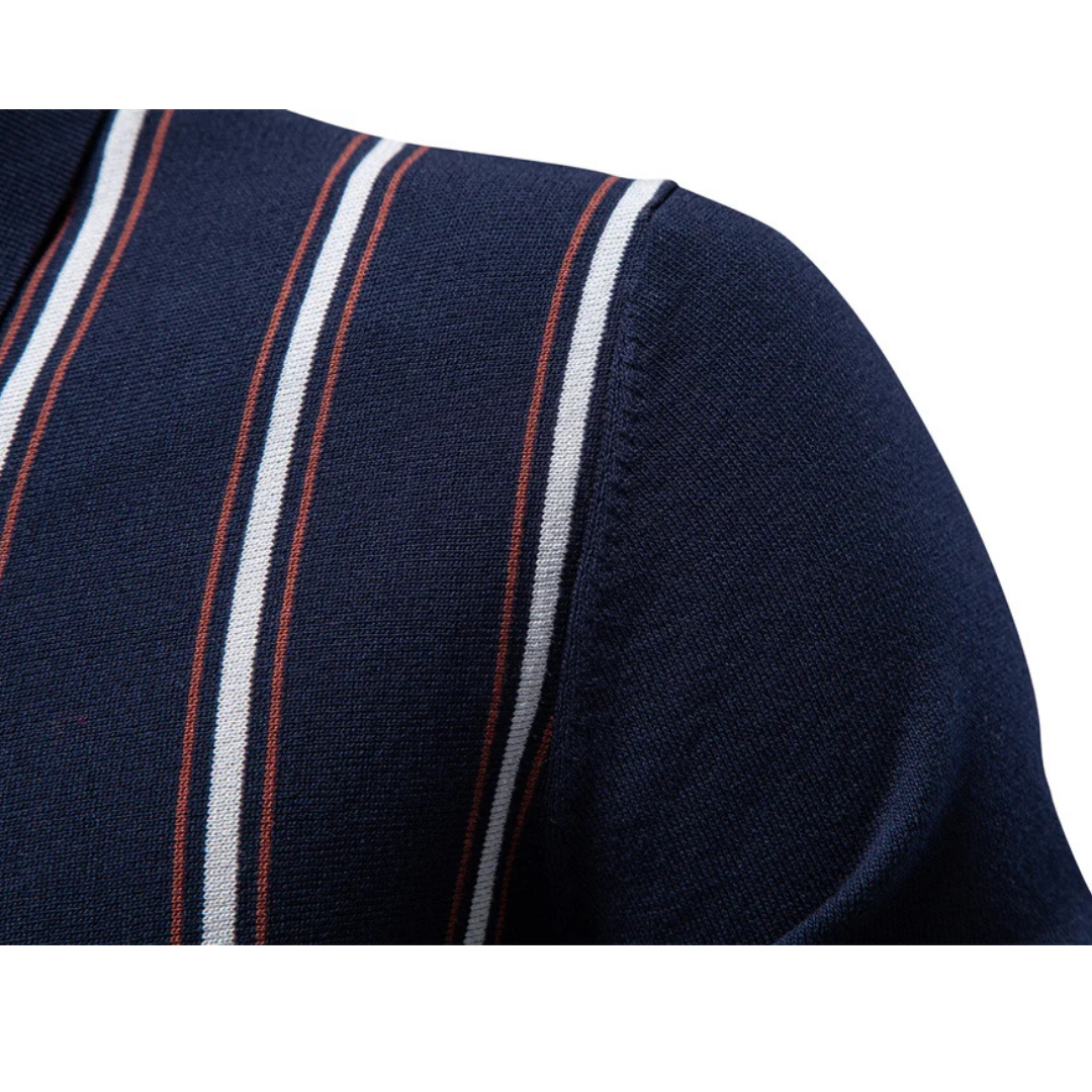 Enrico | Verfijnde Zip Polo