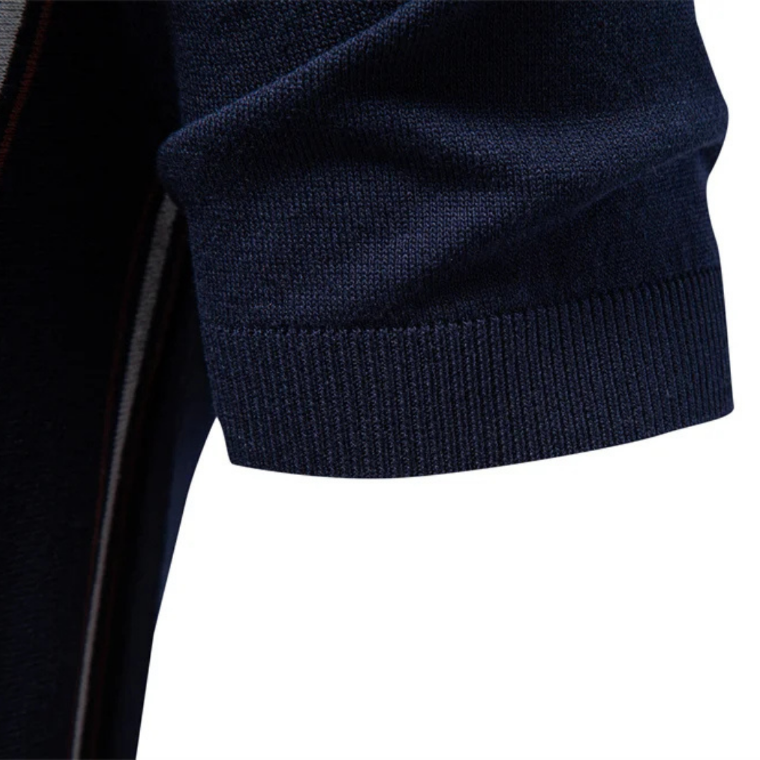 Enrico | Verfijnde Zip Polo