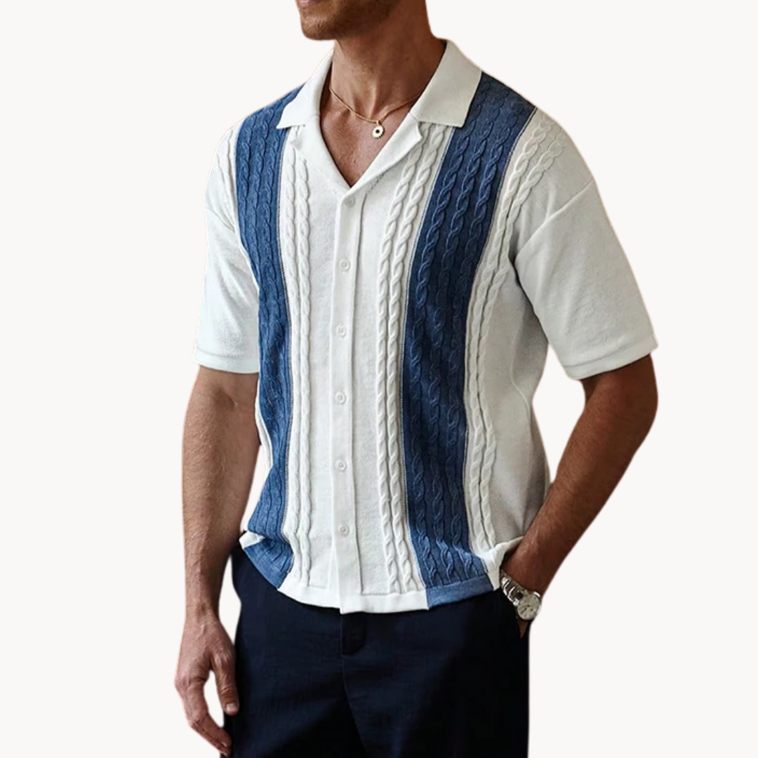 Zalecta | Gestreepte Panel Shirt