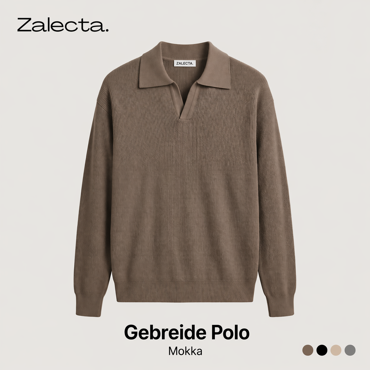 Zalecta | Luxe Gebreide Polo