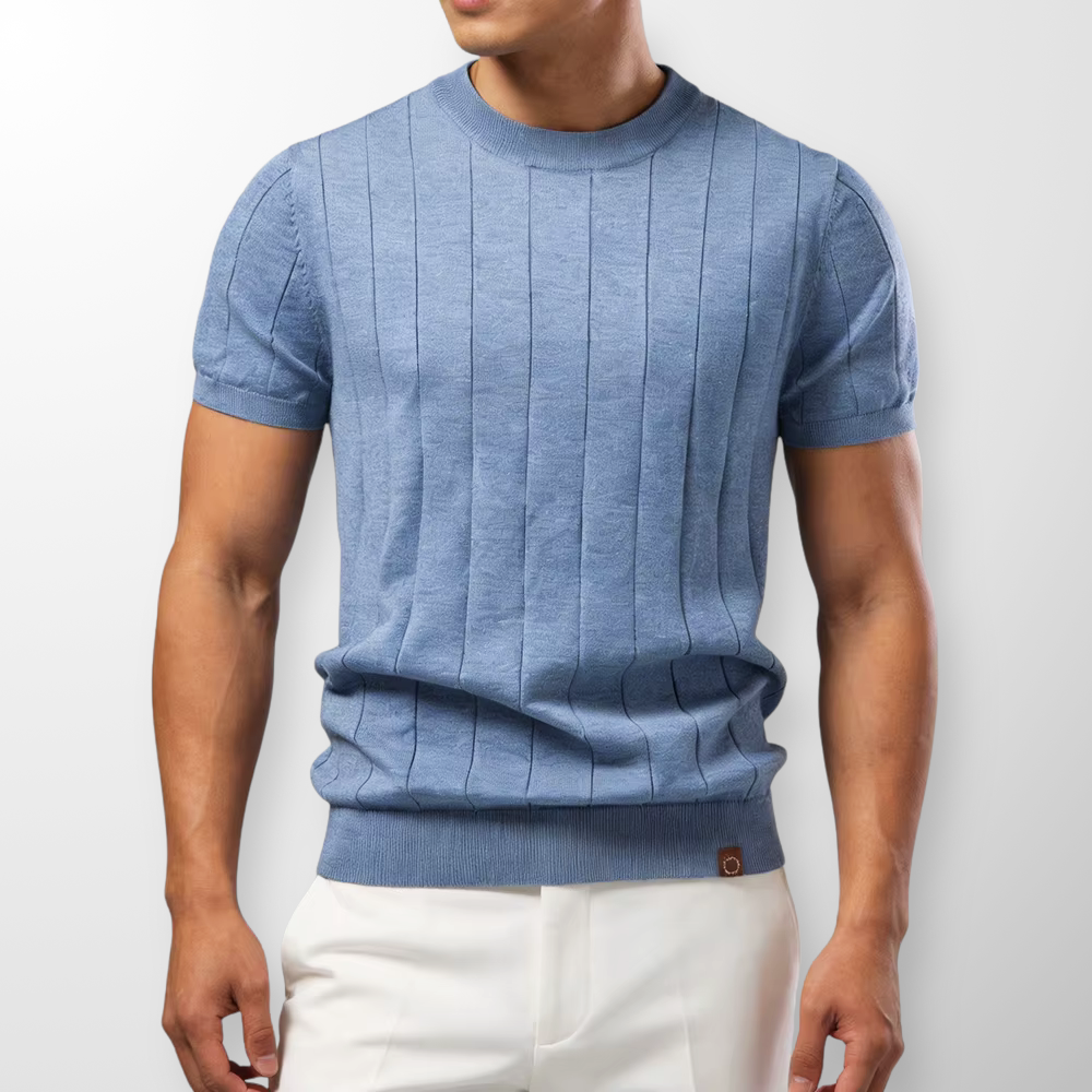 Luca | Luxe Geribde T-Shirt