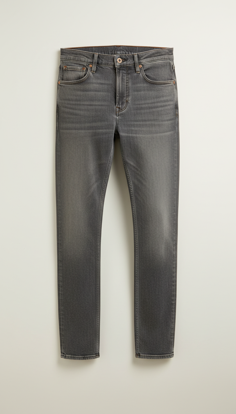 Stone Grey Modern Tapered Jeans