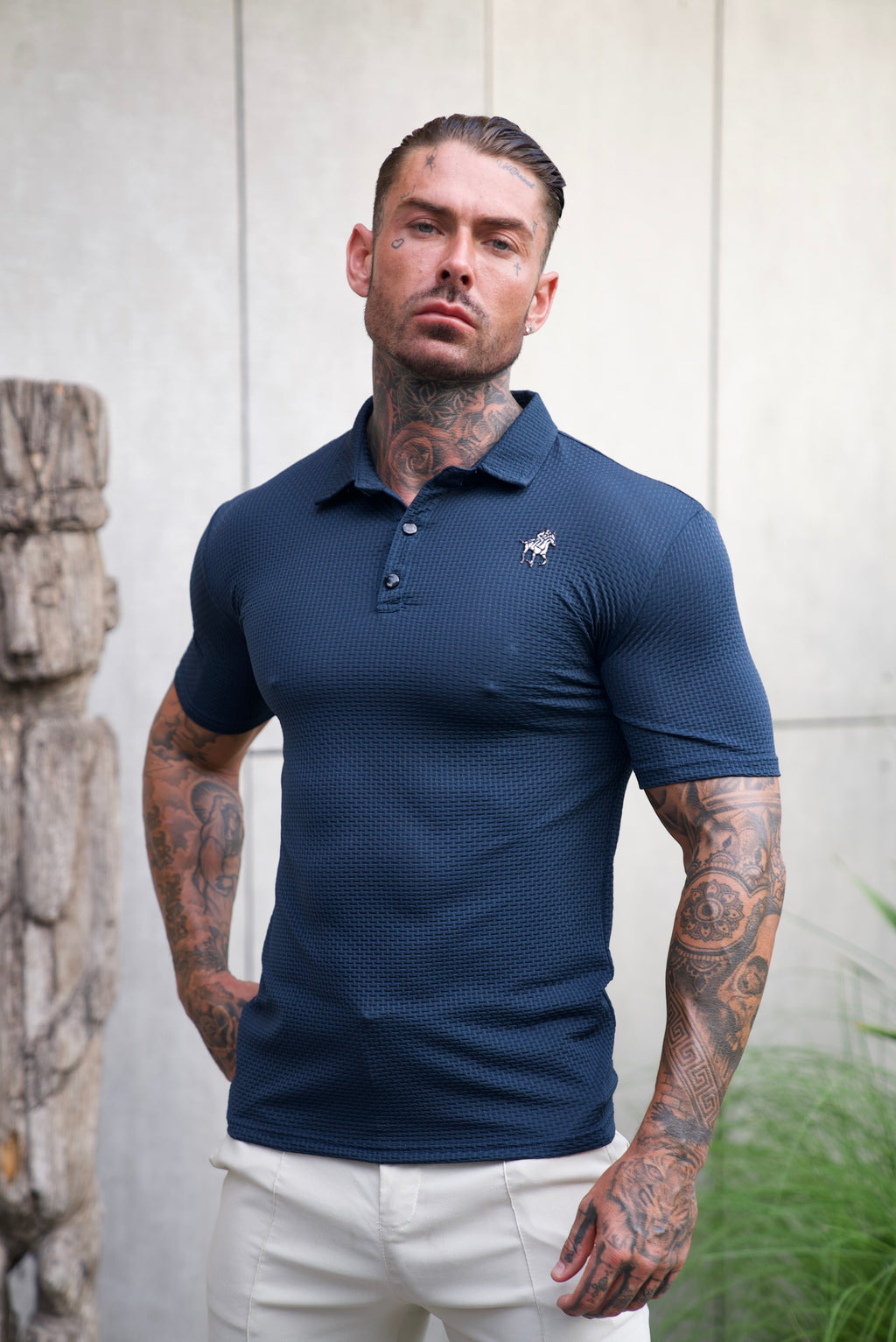 Daan | Gestructureerde Slim-Fit Polo