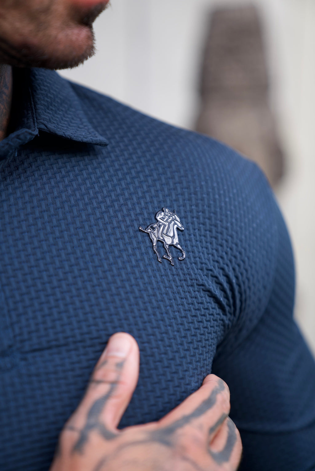 Daan | Gestructureerde Slim-Fit Polo