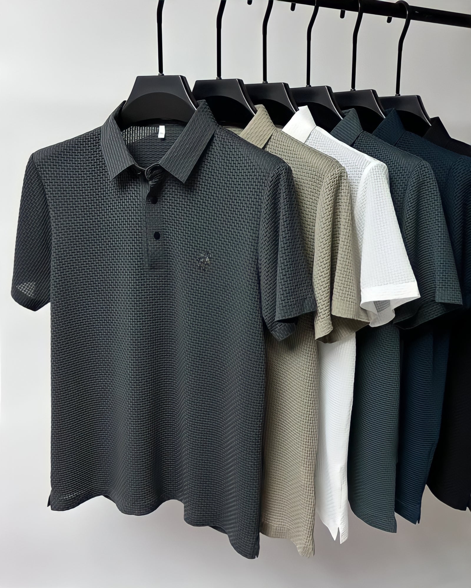 Daan | Gestructureerde Slim-Fit Polo