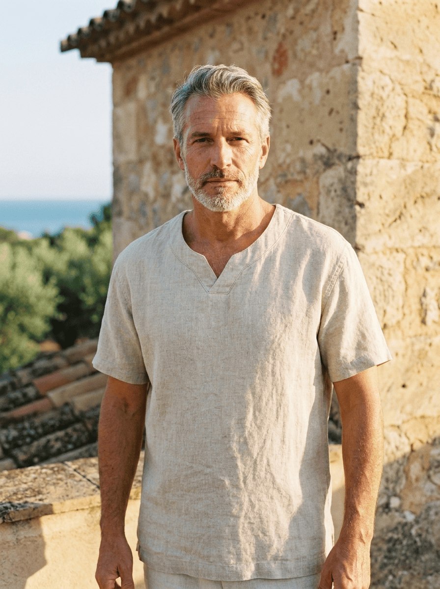 Lars | Relaxed V-hals shirt