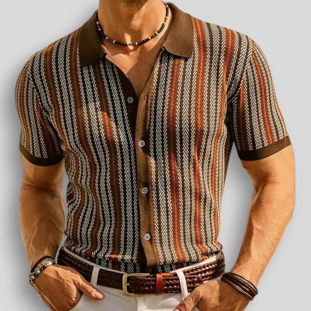Armand | Gestreepte Knit Polo