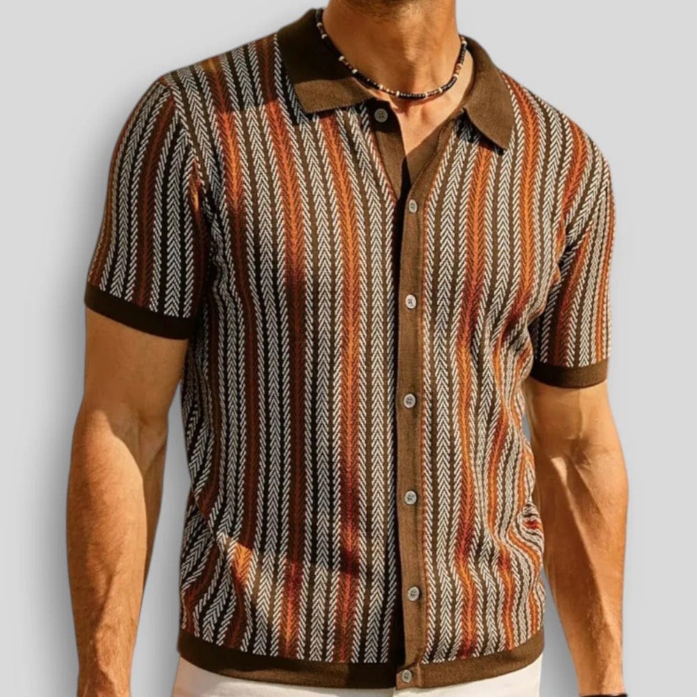 Armand | Gestreepte Knit Polo